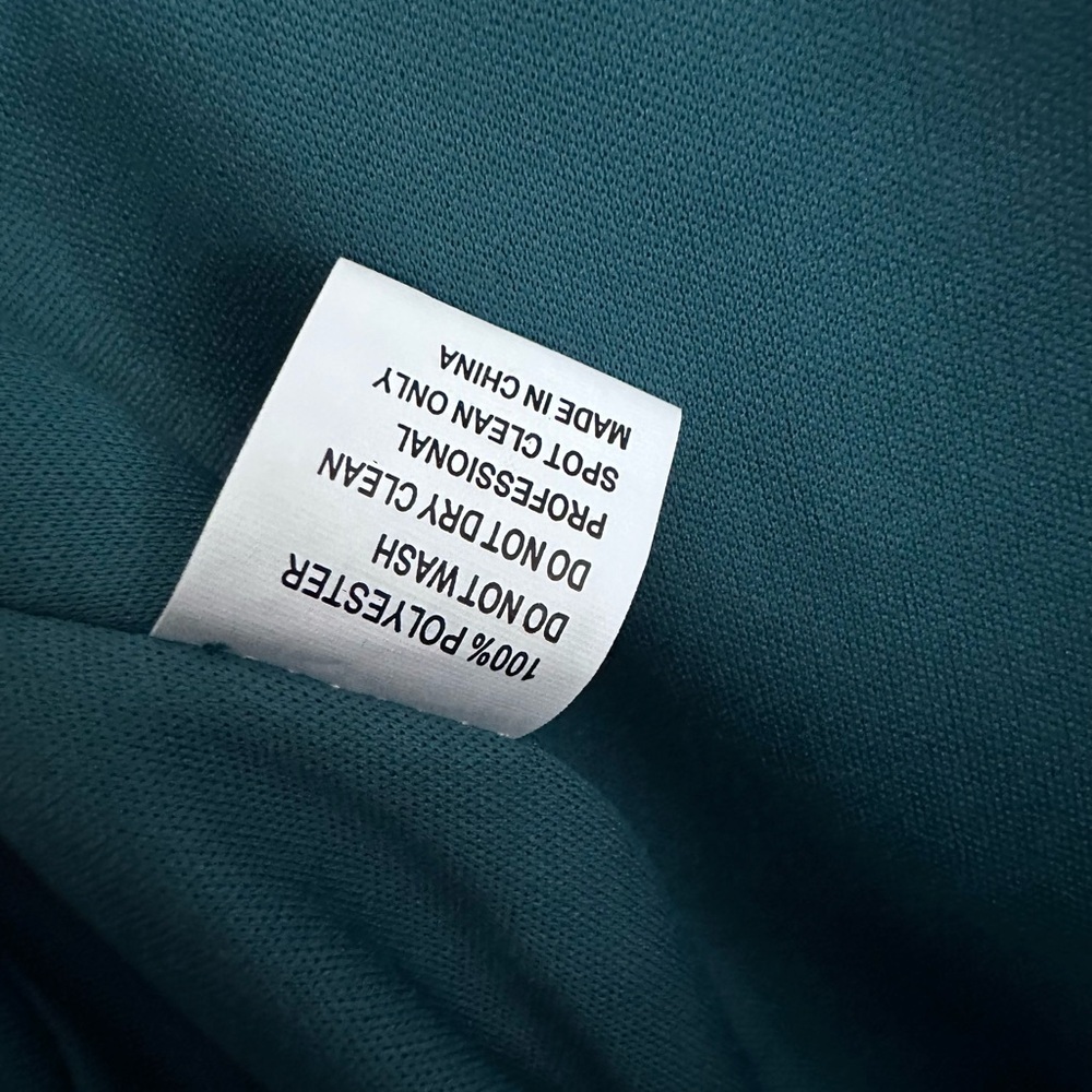 NWT | Mac Duggal | 49529 | Teal Ruffle High Low Asymmetric Dress - Picture 9 of 9